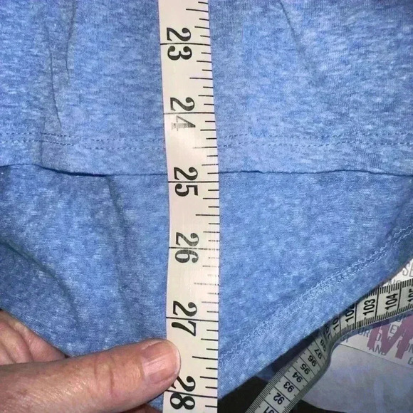 Beautiful medium heather blue long sleeve Lynnae t shirt. NWT. Soft cotton feel! - Picture 7 of 8